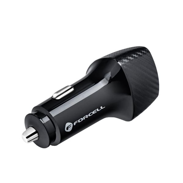Forcell Billaddare USB-C Med Kabel Typ-C - Svart