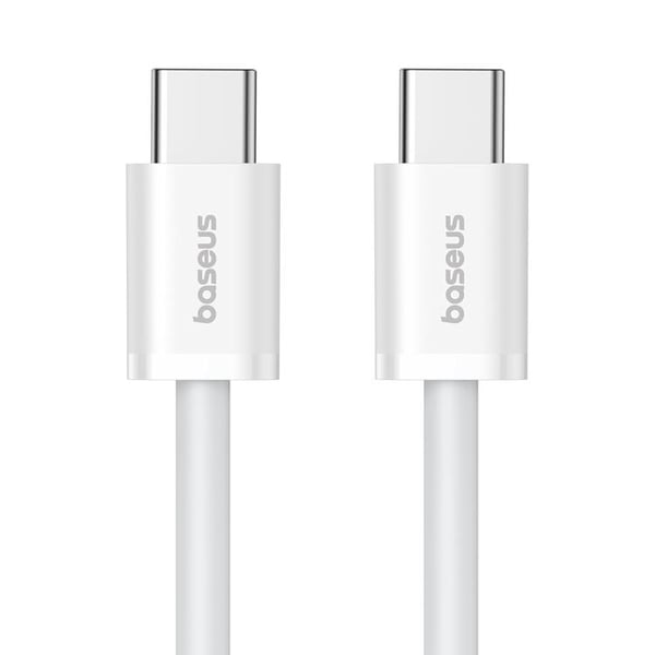 Baseus USB-C–USB-C-kaapeli Superior 30W 480Mb/s kaapeli 2m - Valkoinen