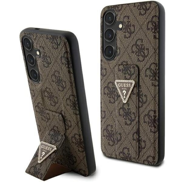 Guess-suojakuori Galaxy S24 Ultra Triangle Strass - Ruskea
