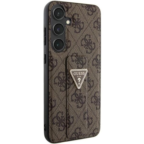 Guess-suojakuori Galaxy S24 Ultra Triangle Strass - Ruskea
