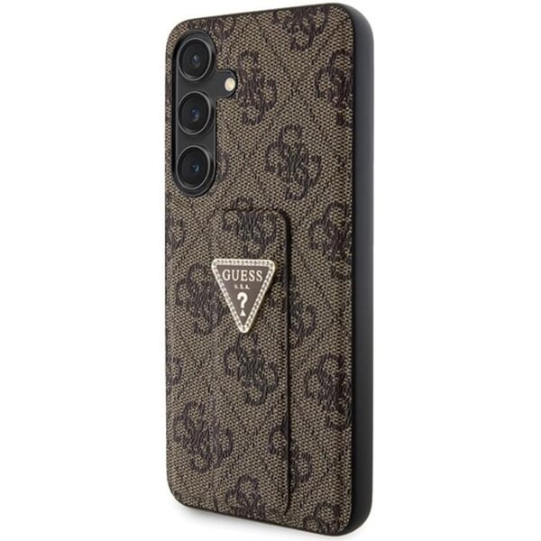 Guess-suojakuori Galaxy S24 Ultra Triangle Strass - Ruskea