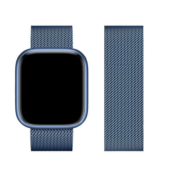 Forcell Apple Watch (42/44/45/49mm) Rem F-Design - Blå