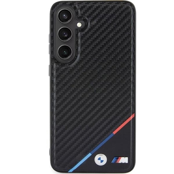 BMW-puhelinkotelo Galaxy S24 MagSafe Carbon Tricolor Line