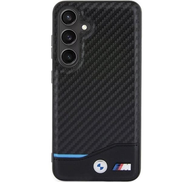 BMW Mobilskal till Galaxy S24 Läder Carbon - Svart