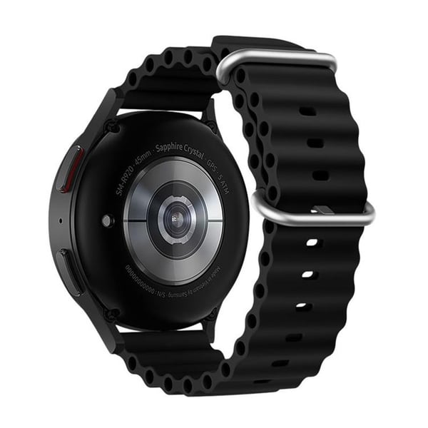 Forcell Galaxy Watch -ranneke (20mm) FS01 - Musta