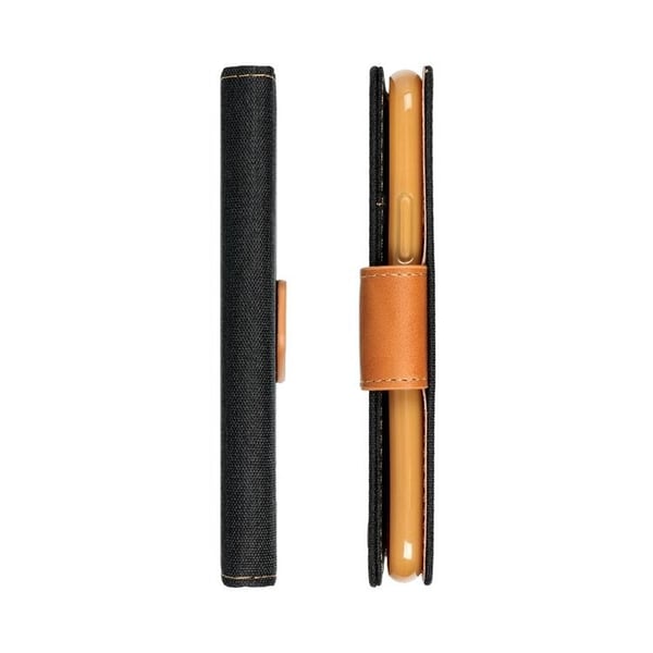 Xiaomi Redmi Note 13 5G Lompakkokotelo Canvas - Musta