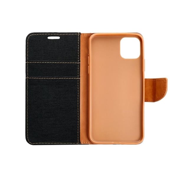 Xiaomi Redmi Note 13 5G Lompakkokotelo Canvas - Musta