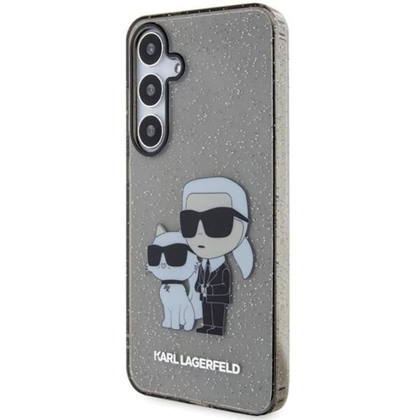 Karl Lagerfeld Mobilskal till Galaxy S24 Plus Glitter Karl & Choupette