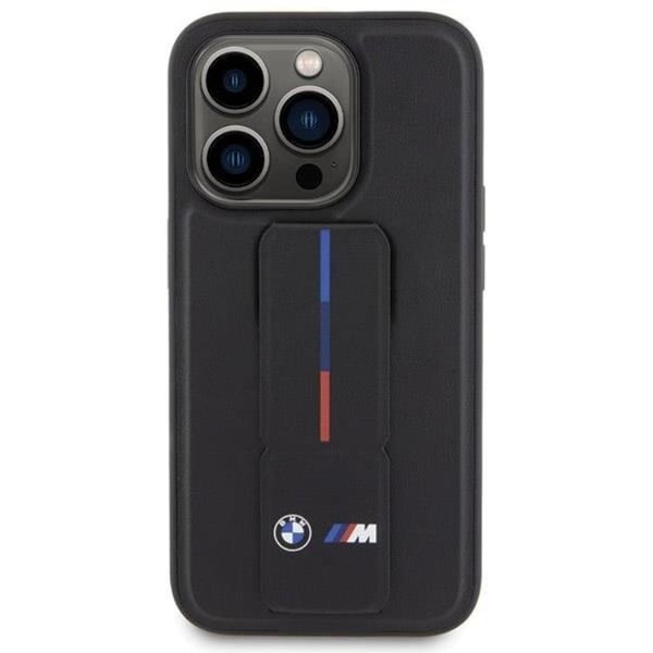 BMW Mobilskal till iPhone 15 Pro Grip Hot Stamp - Svart