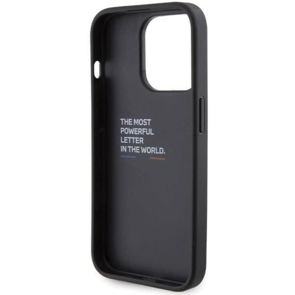 BMW Mobilskal till iPhone 15 Pro Grip Hot Stamp - Svart