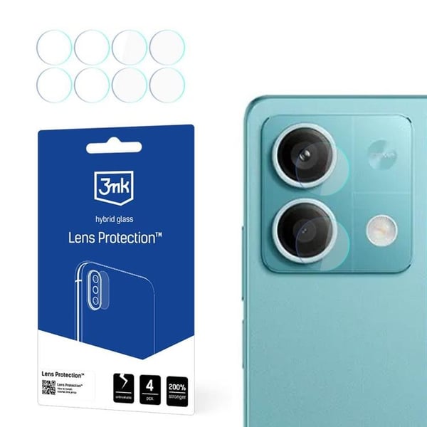 3MK Xiaomi Redmi Note 13 5G Kameralinskydd - Transparent