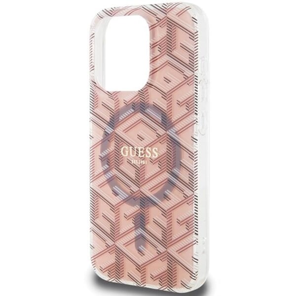 Guess Mobilskal till iPhone 15 Pro Max Magsafe IML GCube - Rosa