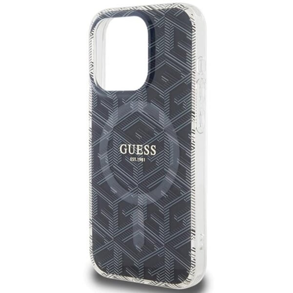 Guess Mobilskal till iPhone 15 Pro Max Magsafe IML GCube - Svart