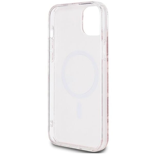 Guess Mobilskal till iPhone 15/14/13 Magsafe IML GCube - Rosa