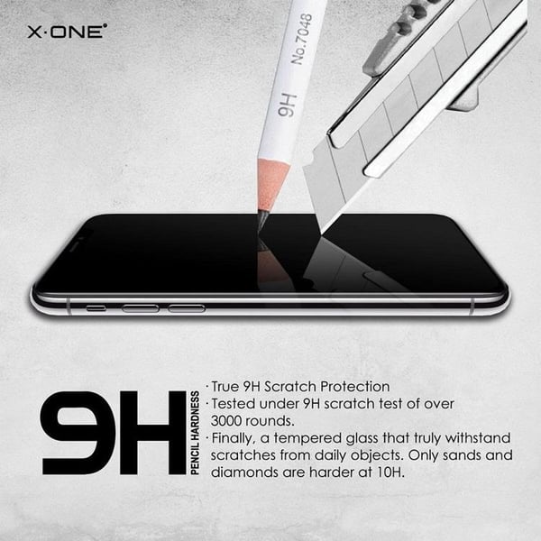 X-One iPhone 15 Pro Max Karkaistu lasinen näytönsuoja Matta - Musta