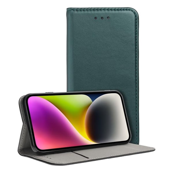 Redmi Note 13 5G Plånboksfodral Smart Magento - Mörkgrön