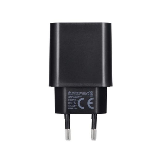 Blue Star Väggladdare 25W Type-C Med Type-C Kabel - Svart