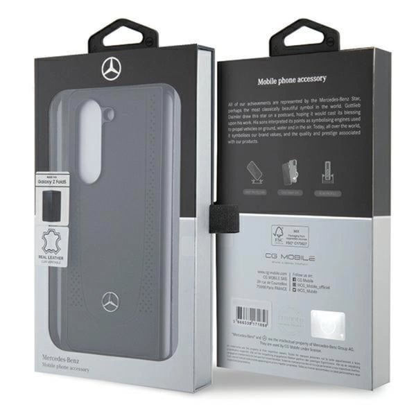 Mercedes telefontaske til Galaxy Z Fold 5 Læder Urban Line - Sort