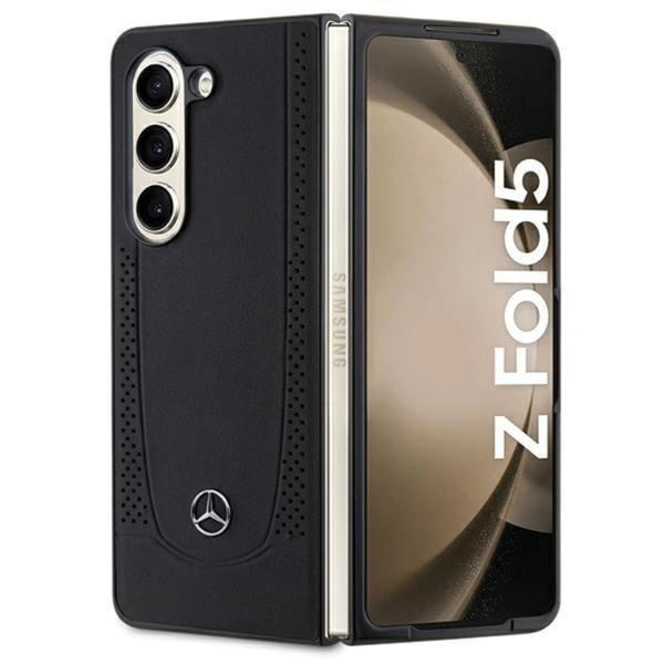 Mercedes telefontaske til Galaxy Z Fold 5 Læder Urban Line - Sort
