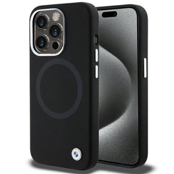 BMW Mobilskal till iPhone 15 Pro Max Magsafe Signature Liquid Silikon - Svart