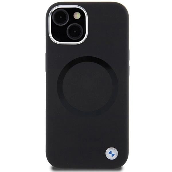 BMW Mobilskal till iPhone 15 Plus Magsafe Signature Liquid Silikon - Svart