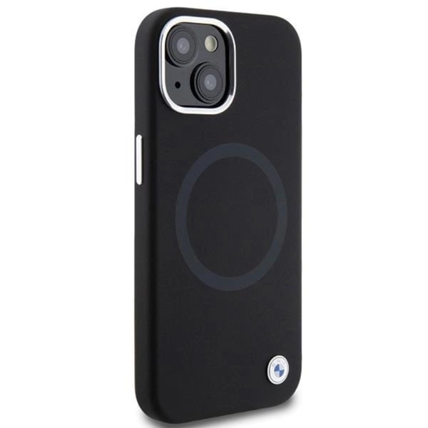 BMW Mobilskal till iPhone 15 Plus Magsafe Signature Liquid Silikon - Svart