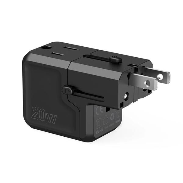 Choetech USB-C USB-A PD 20W Reseladdare USA EU UK AU