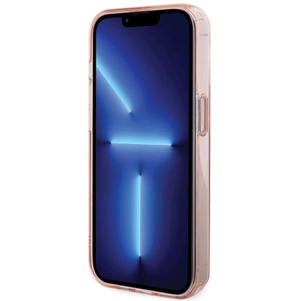 KARL LAGERFELD Mobilskal till iPhone 15 Pro MagSafe Ringställ - Rosa
