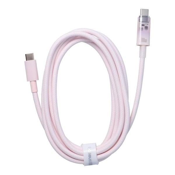 Baseus USB-C - USB-C -kaapeli 2m 100W - Pinkki