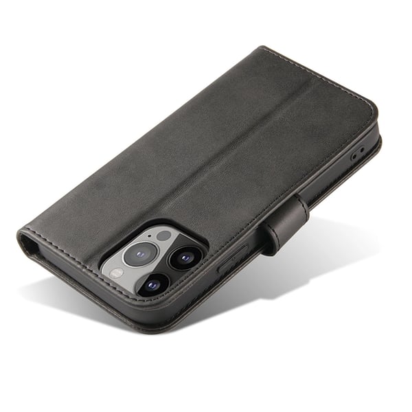 iPhone 15 Pro Plånboksfodral Magnet - Svart