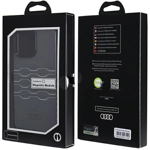 Audi Mobilskal till iPhone 15 Pro Max Magsafe IML - Svart