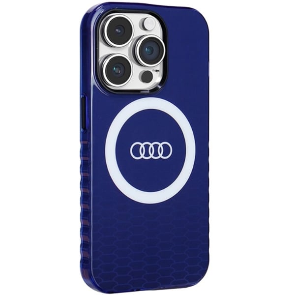 Audi Mobilskal till iPhone 14 Pro Magsafe IML Big Logo - Blå