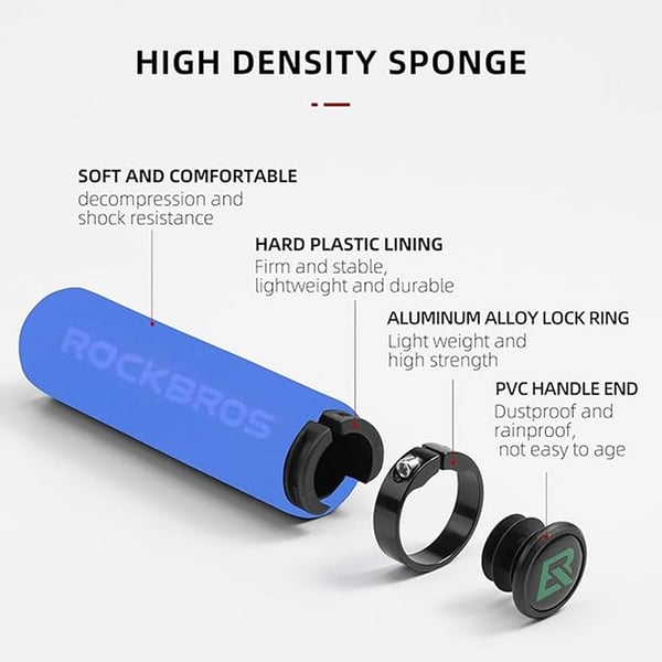 Rockbros Bicycle Greppar Sponge - Blå/Svart