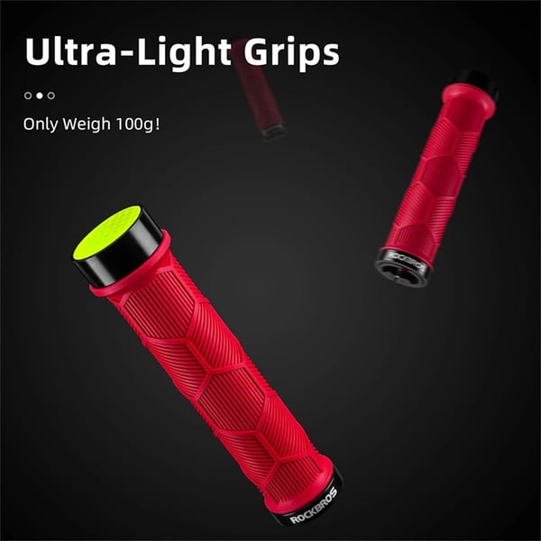 Rockbros Bicycle Greppar Med Reflector - Röd