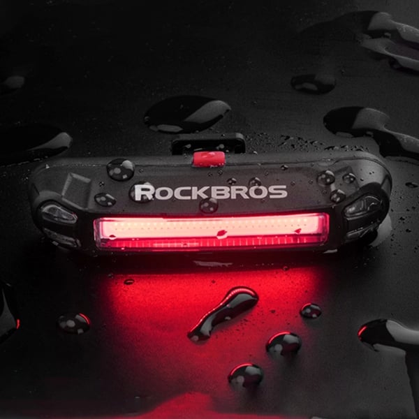 Rockbros bakre cykelljus - Svart