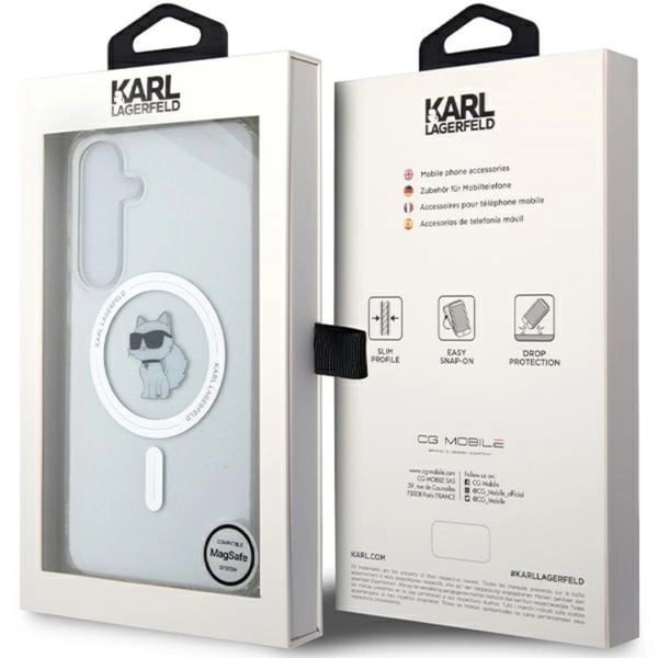 Karl Lagerfeld Mobilskal till Galaxy S24 Magsafe IML Choupette - Clear