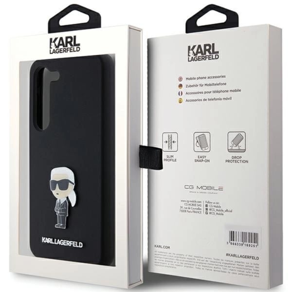 Karl Lagerfeld Mobilskal till Galaxy S23 Silikon Ikonik Metal Pin