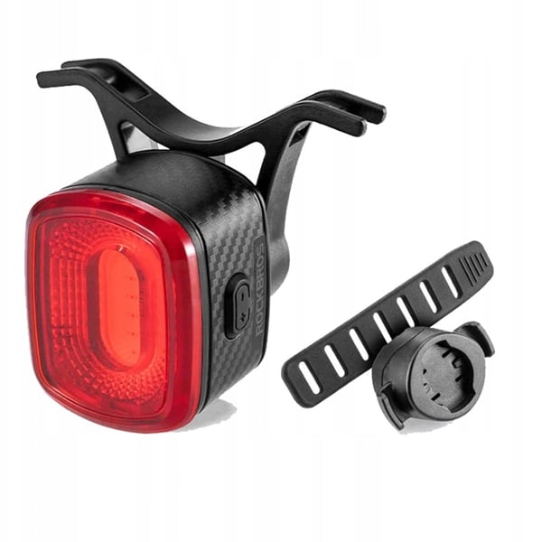 Rockbros Q2S LED USB-C cykelljus bak - Svart