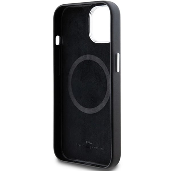 BMW-puhelinkotelo iPhone 15/14/13 Magsafe Signature Wrapped Metal
