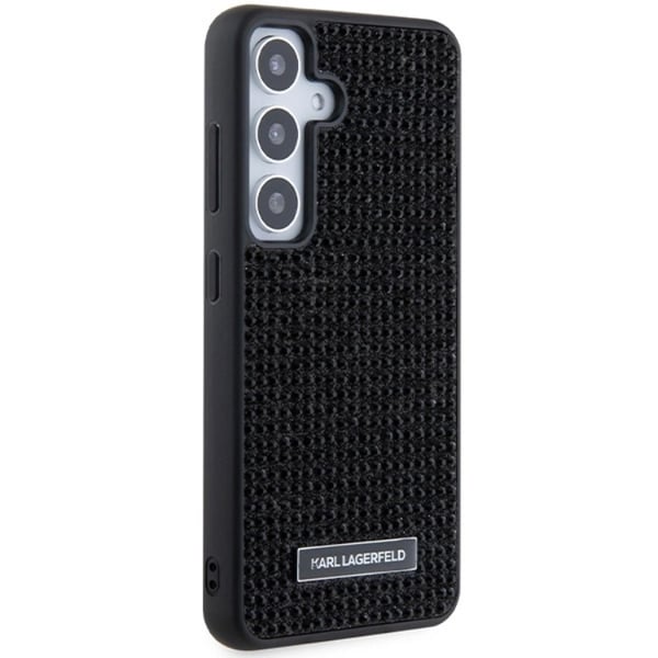 KARL LAGERFELD Mobilskal till Galaxy S24 Rhinestone Logo Metal Plate