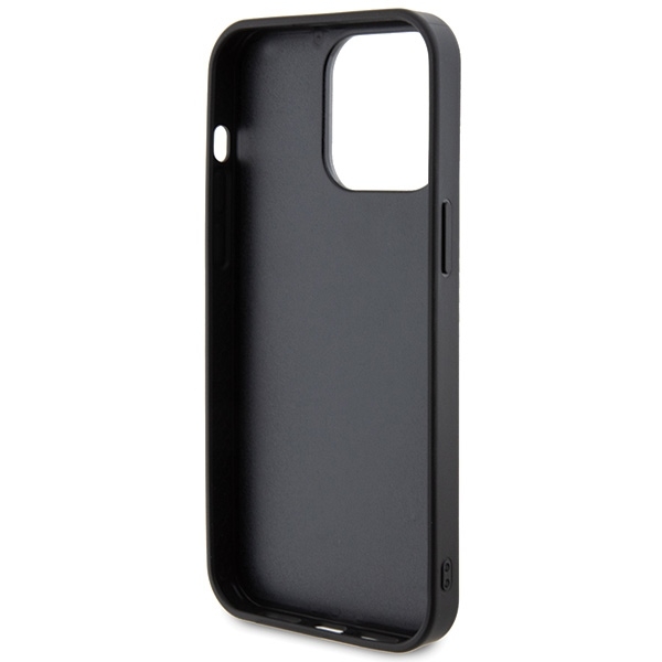 Guess iPhone 15 Pro Taske Lyserød Rhinestone Meta-logo