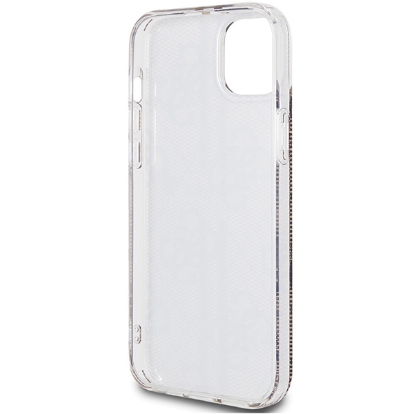 Guess iPhone 15 Plus Etui Brun Guldstribe