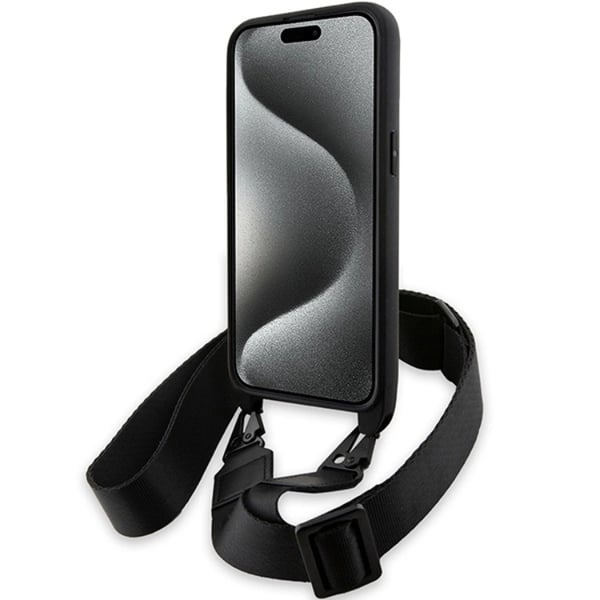 BMW iPhone 15 Pro Max Halsbandsskal M Edition Carbon Tricolor