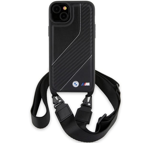 BMW iPhone 15/14 Plus Halsbandsskal M Edition Carbon Stripe