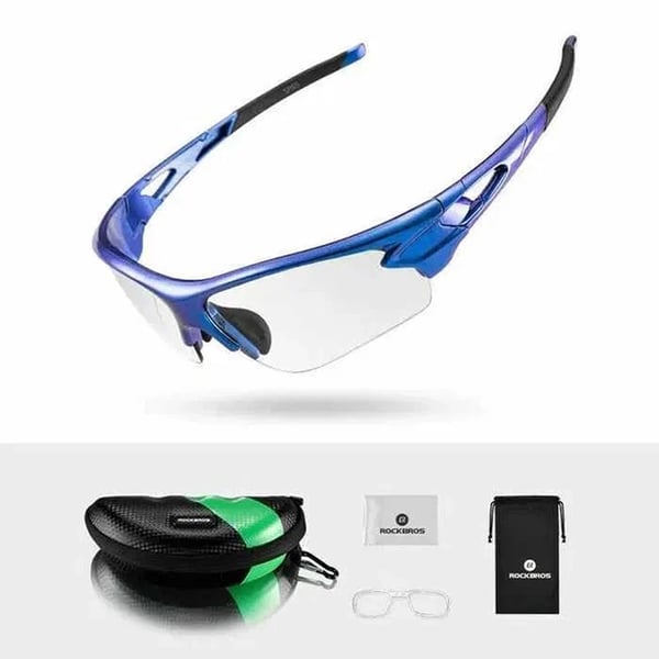 Rockbros Photochromic UV400 Cykelbriller - Blå