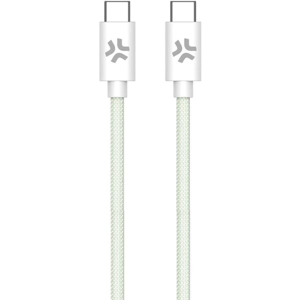 CELLY USB-C–USB-C-kaapeli 60W 1.5m - Vihreä