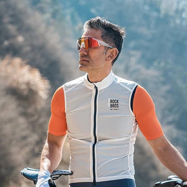 Rockbros photochromic Cykelglasögon UV400 - Vit