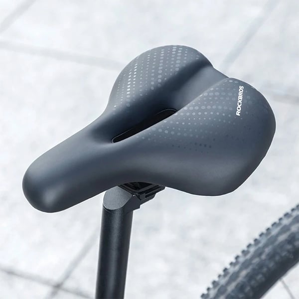 Rockbros MTB Cykelsadel + lampa - Svart