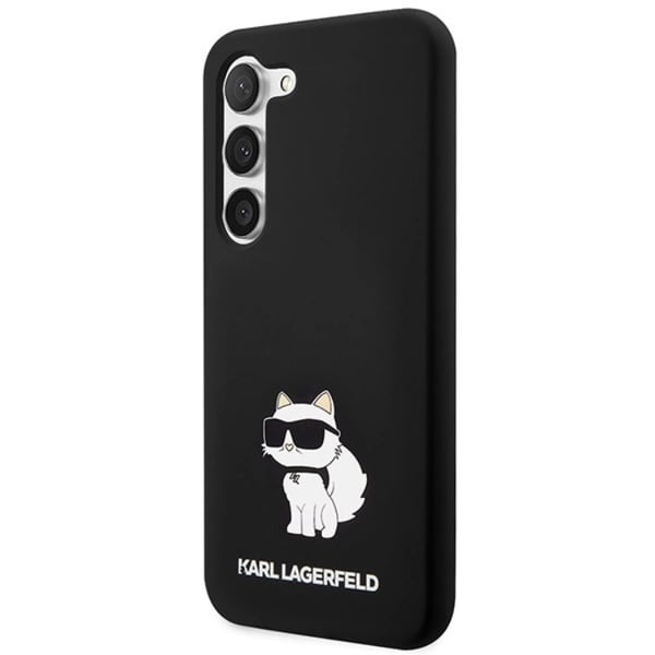 Karl Lagerfeld Telefontaske til Galaxy S24 Silikone Choupette - Sort