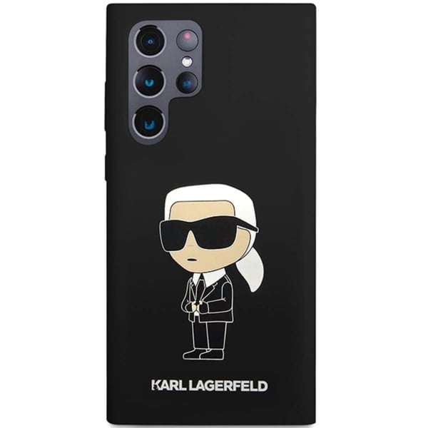 Karl Lagerfeld Mobilskal till Galaxy S24 Ultra Silikon Ikonik - Svart